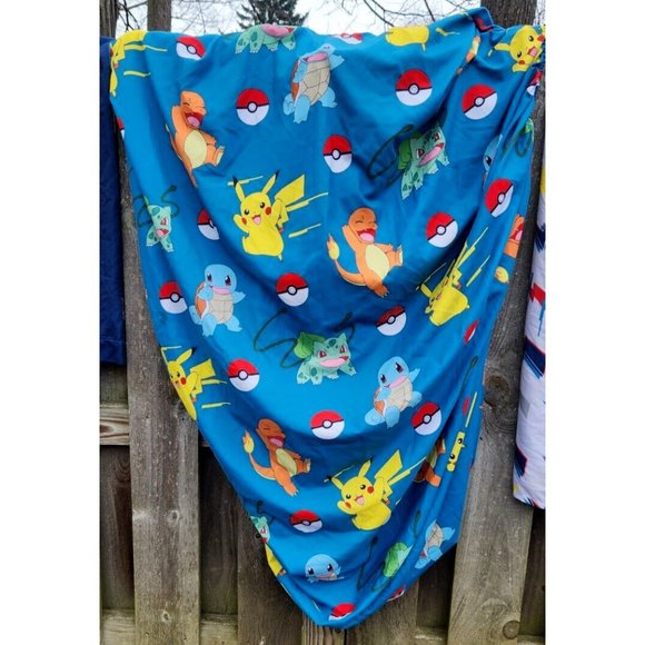 Pokemon Twin Bed Sheet Set Pikachu Pokeball - Picture 7 of 16